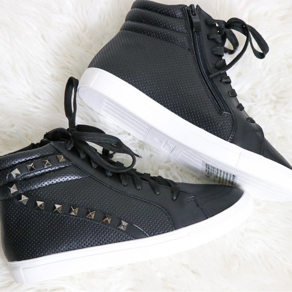High Top Black Sneakers